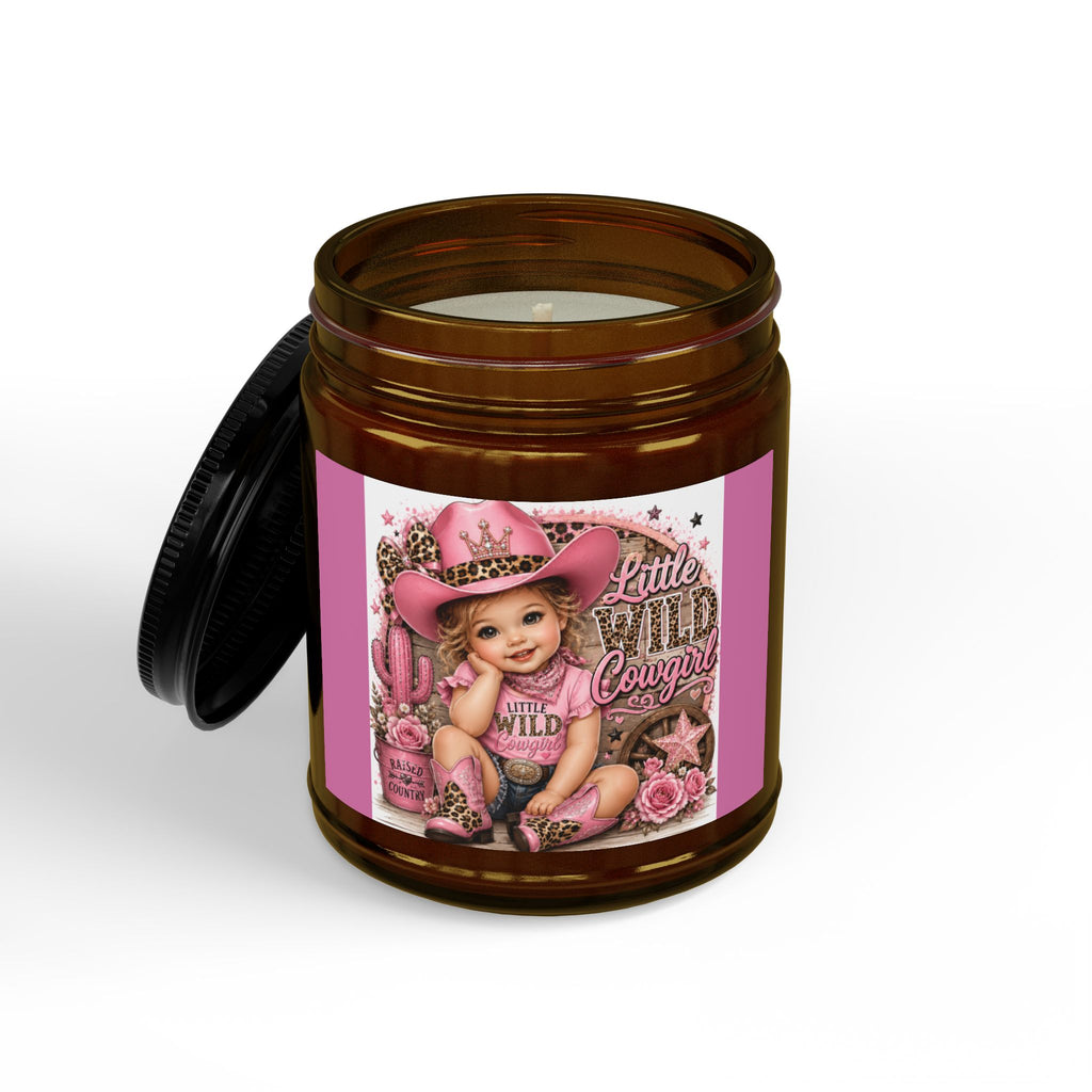 Scented Soy Candles with Black Lid, (4 and 9oz)