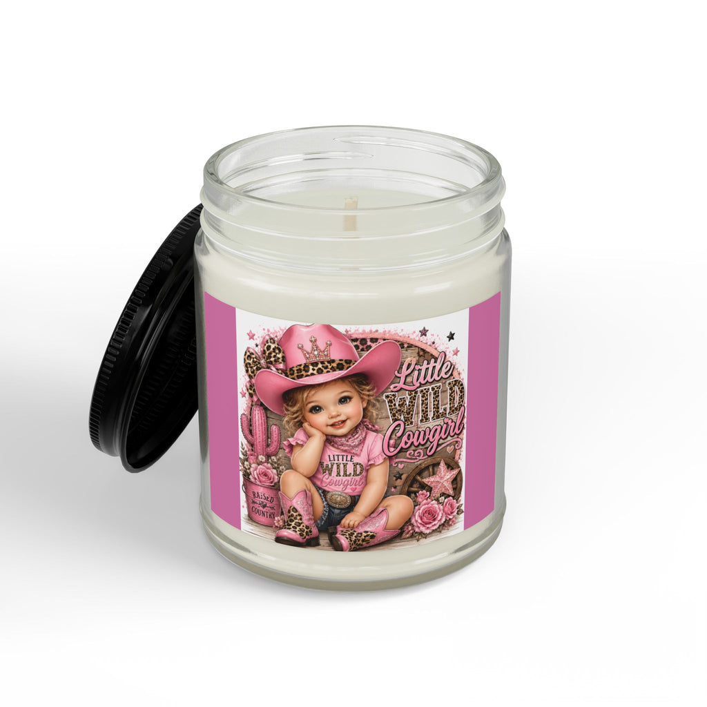 Scented Soy Candles with Black Lid, (4 and 9oz)