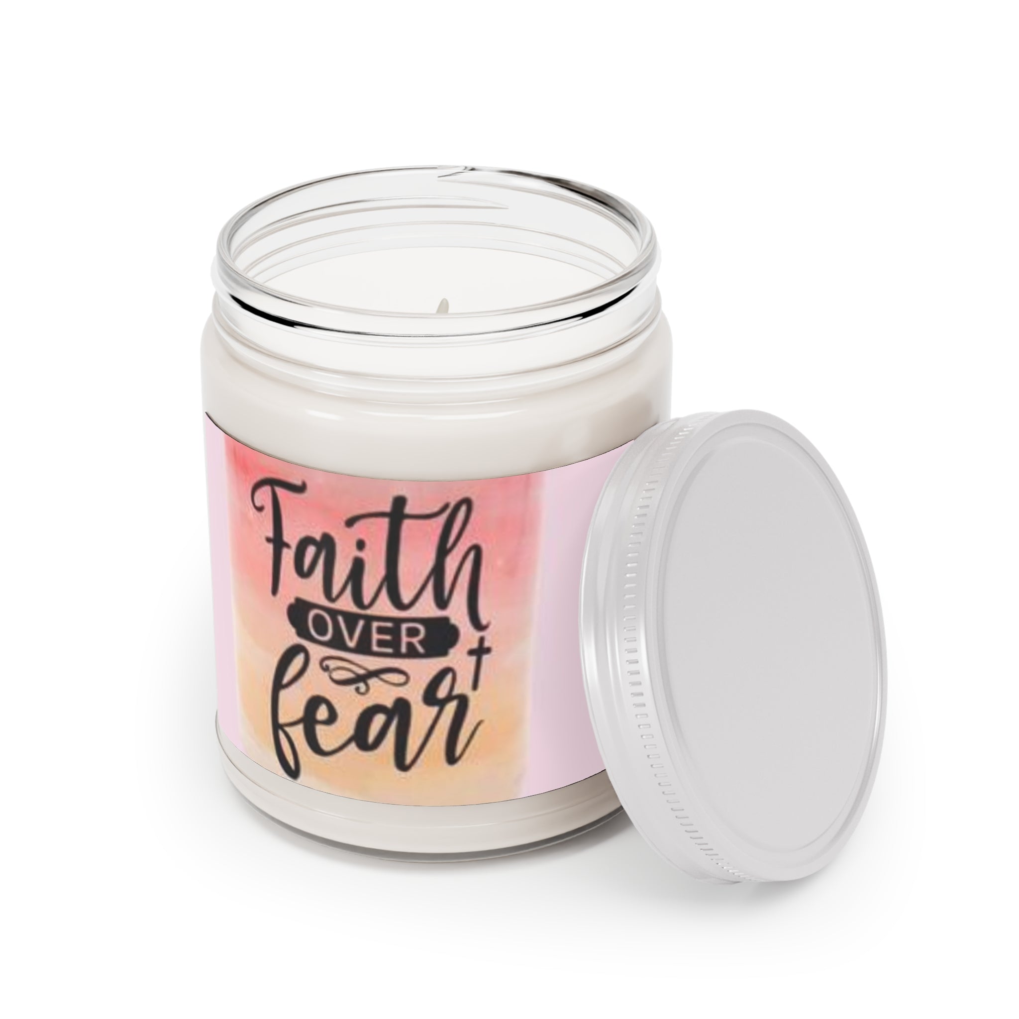 Scented Soy Candles with White Lid, 9oz