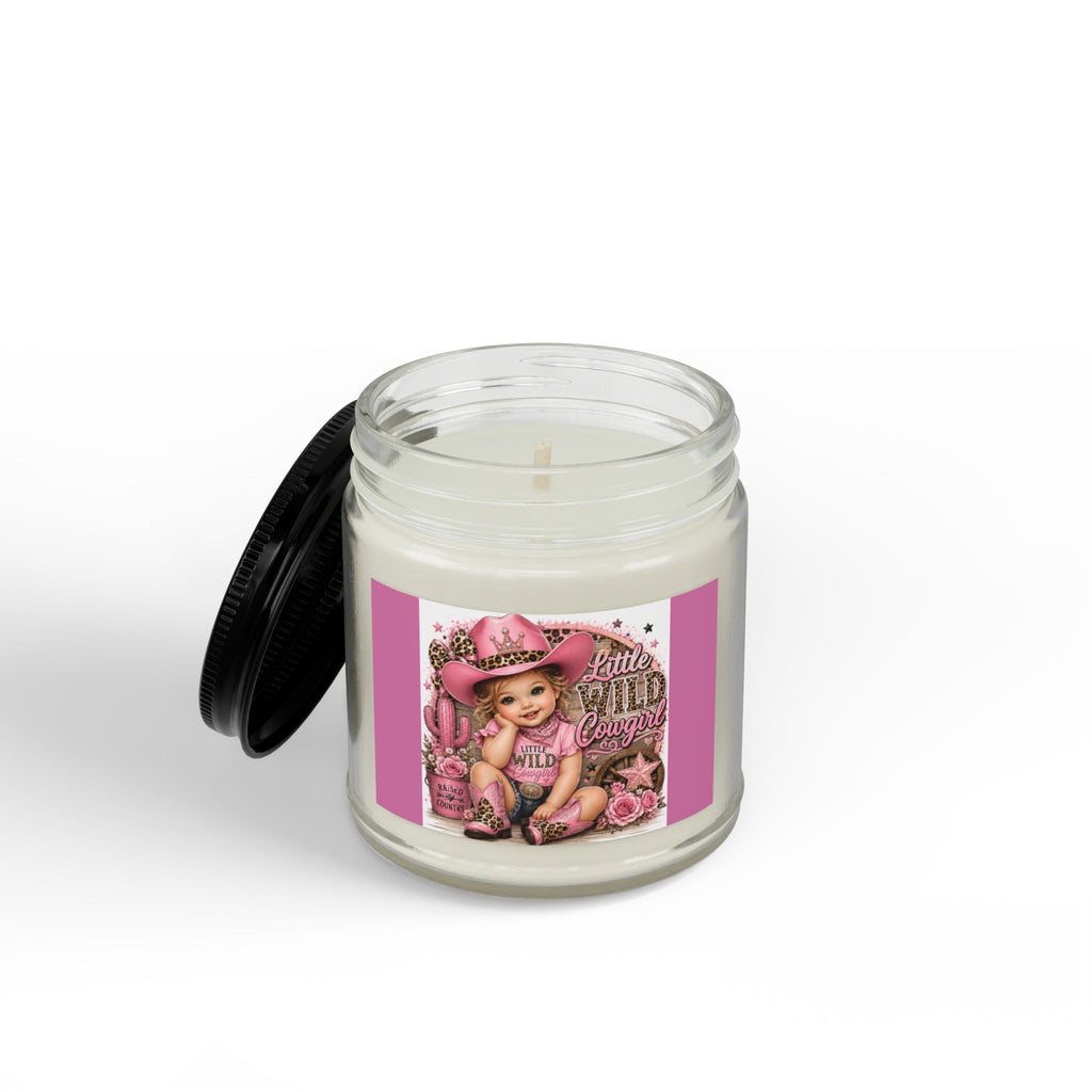 Scented Soy Candles with Black Lid, (4 and 9oz)