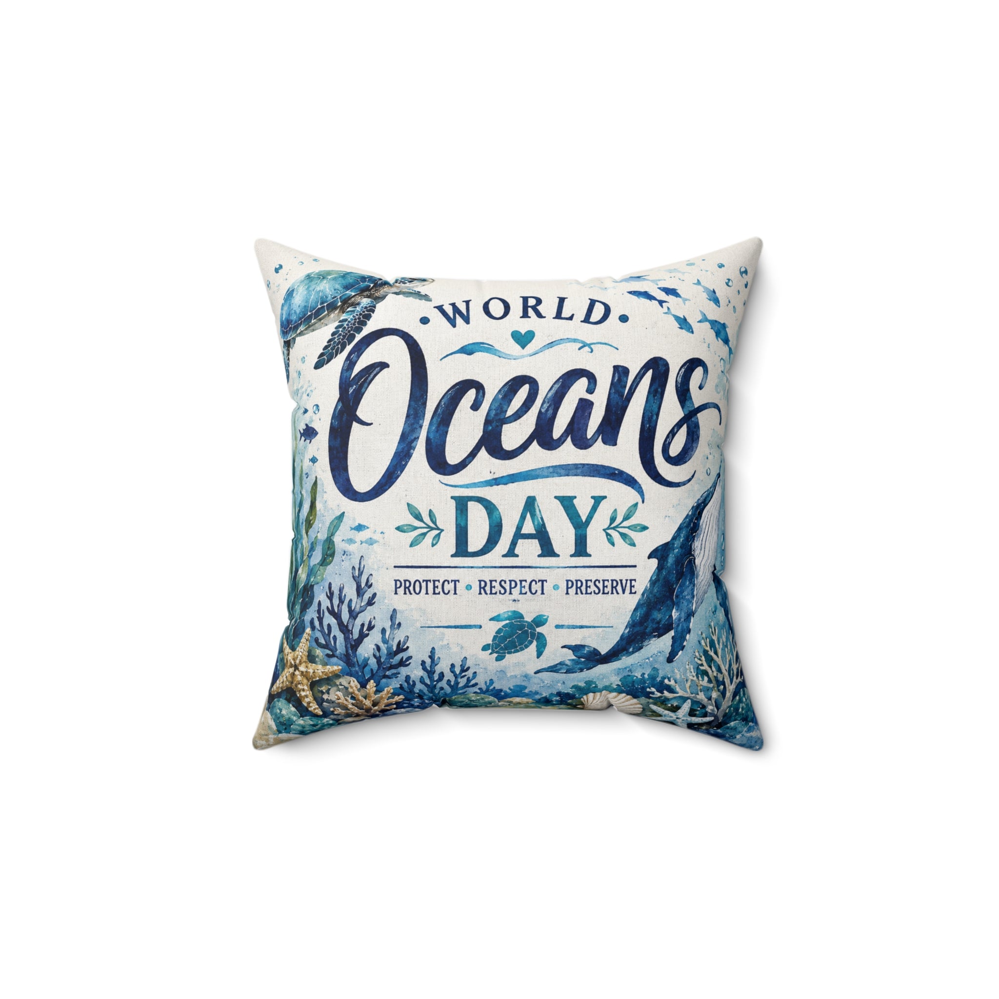 Spun Polyester Square Pillow