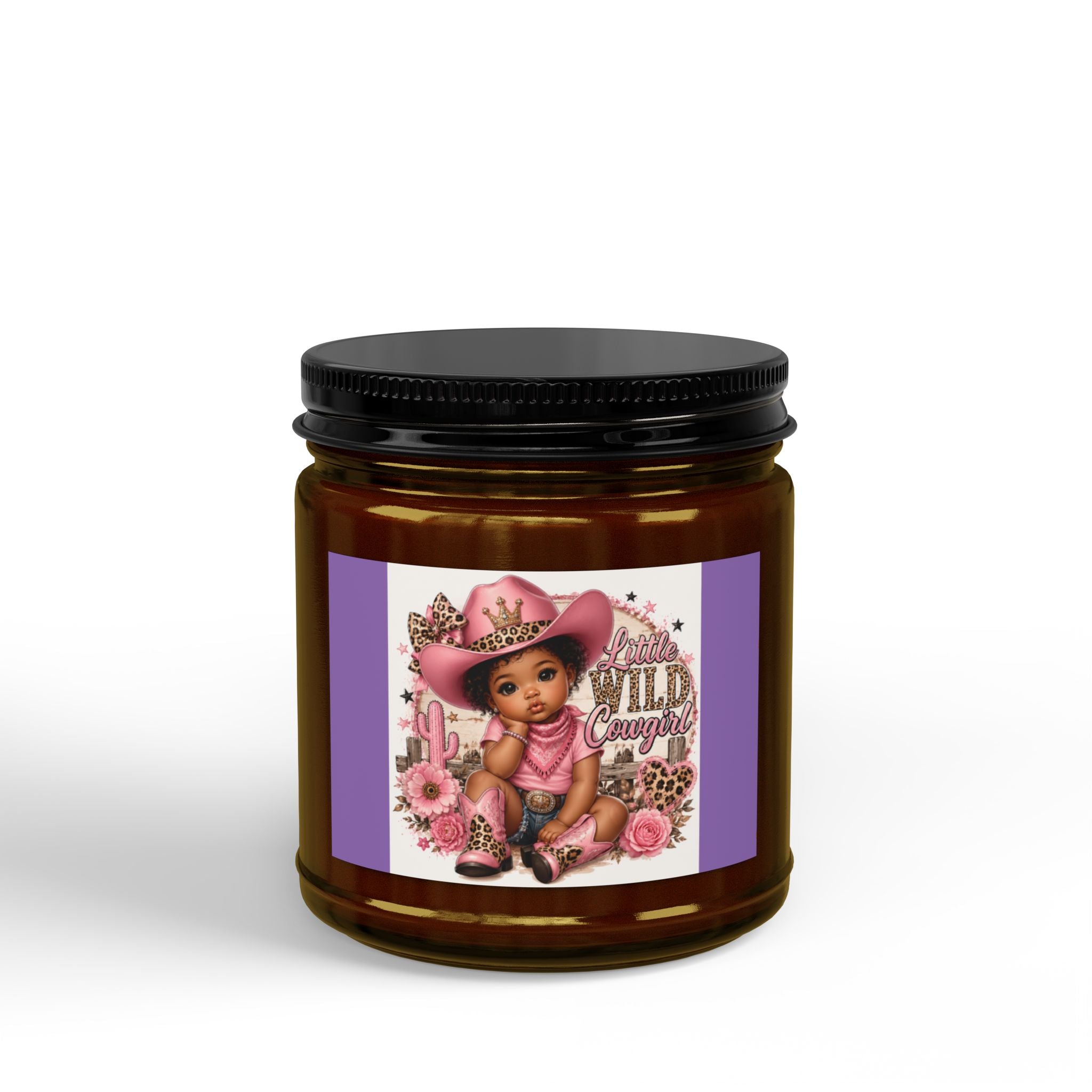 Scented Soy Candles with Black Lid, (4 and 9oz)