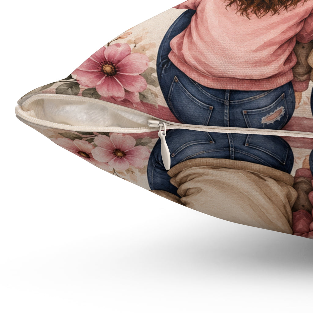 Spun Polyester Square Pillow