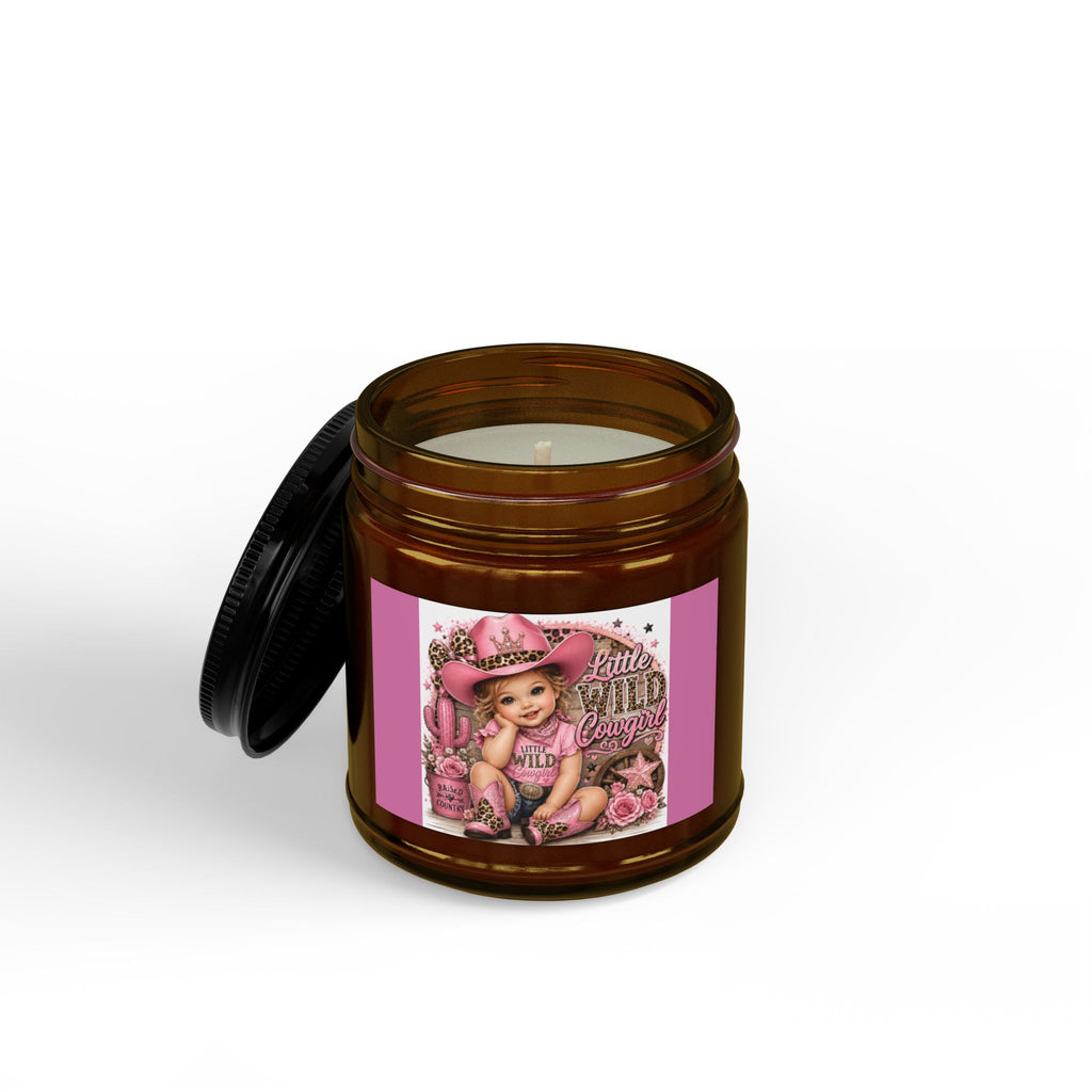 Scented Soy Candles with Black Lid, (4 and 9oz)