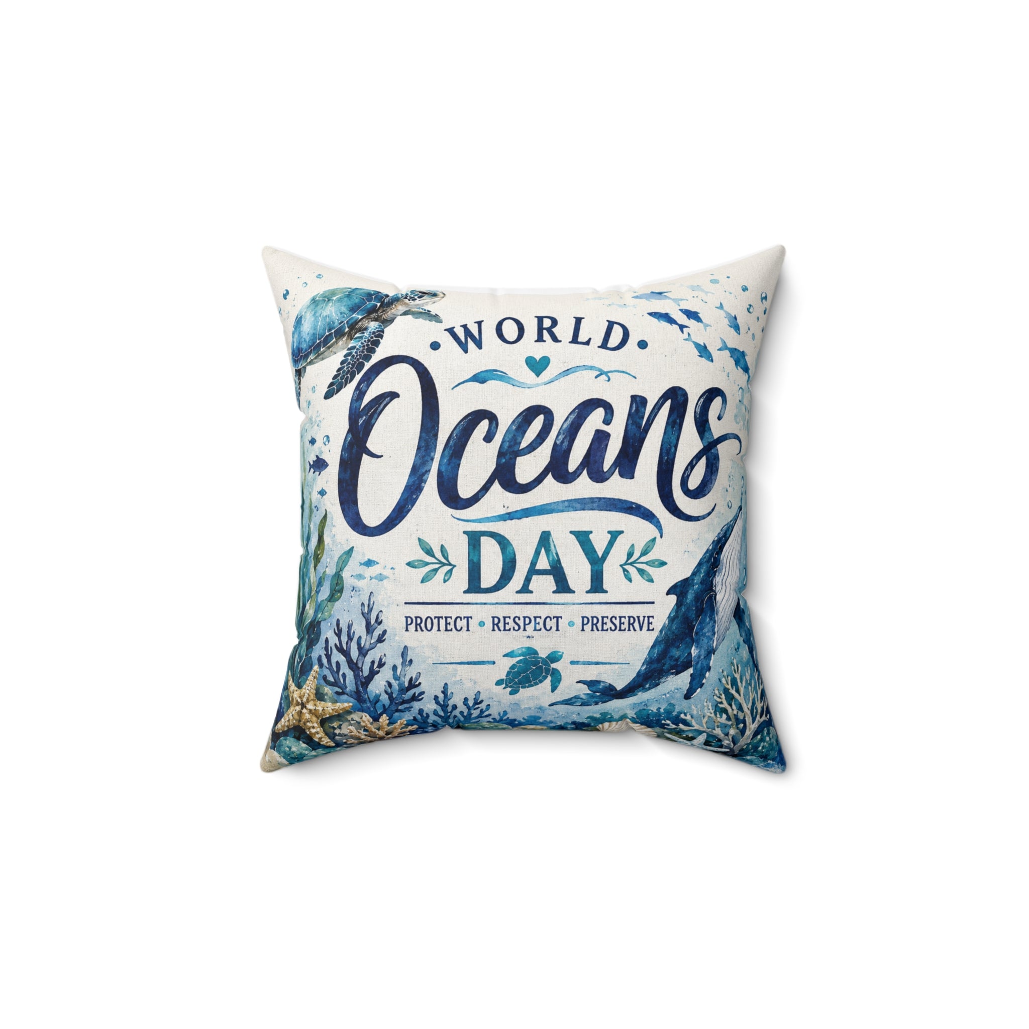 Spun Polyester Square Pillow