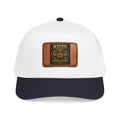 Mid Profile Baseball Cap with Leather Patch (Rectangle)